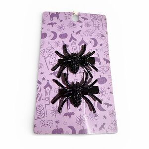Spider Black Crystal Hair Clips Women’s X 2 Pack BRAND NEW